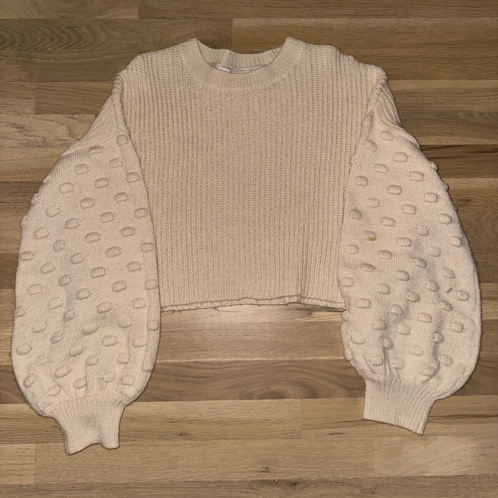 HYFVE HYFVE HYFVE beige cropped sweater